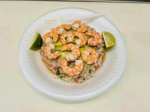 Tostada de Ceviche de Camarón